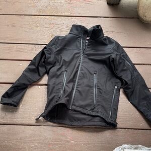 Men's Black Windbreaker Jacket